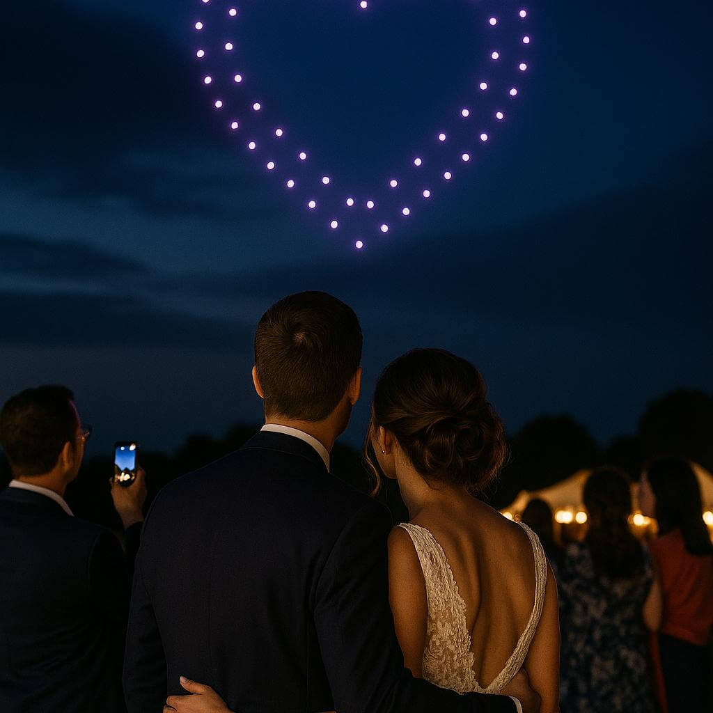 Drone Light Show for Weddings